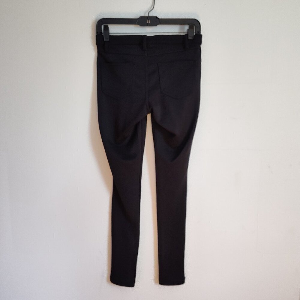 Ladies SZ S Hue Black Twill Leggings